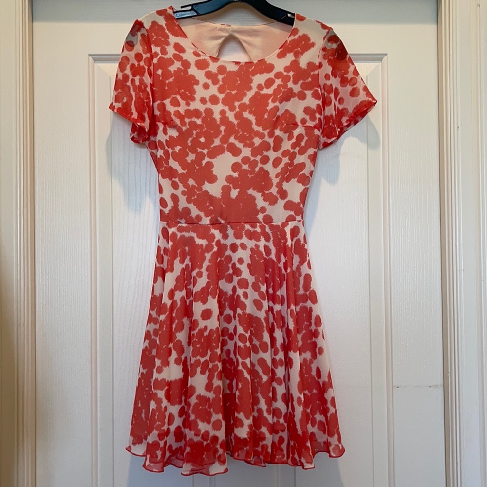Printed Woven Backless Dress